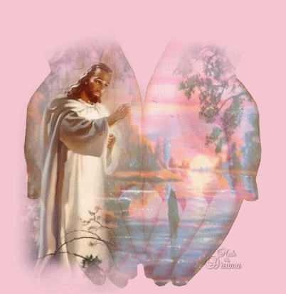 jesus holding hands standing still free motion backgrounds